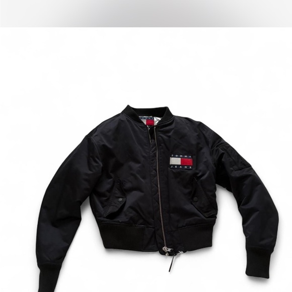 Tommy Hilfiger Jackets & Blazers - Tommy Hilfiger Black Bomber Jacket